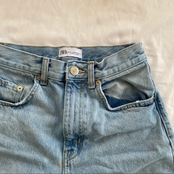 Zara high rise wide leg cropped jeans - Picture 3 of 10